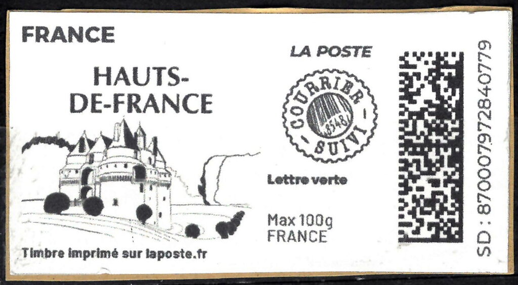Hauts-de-France without laposte logo. Courrier suivi