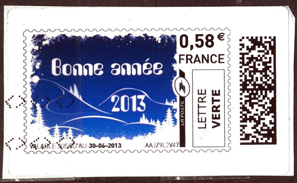 New Year. Bonne Annee 2013. blue