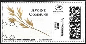 Stamp, Oats Avoine Commun, France,  , Cereals, Plants (Flora)