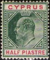 Stamp, King Edward VII, Cyprus,  , Heads of State, Kings