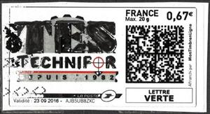 Stamp, TES Technifor depuis 1982, France,  , Building Industry