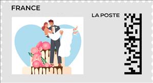 Stamp, Wedding, France,  , Love, Weddings