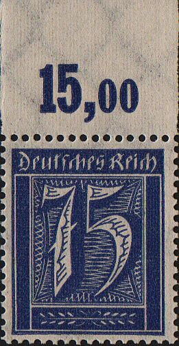 Stamp with Collectible Margin, Numeral, German Realm,  , Numbers