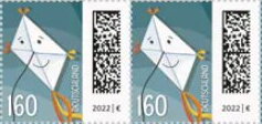 Stamp, Letters as Kite, Germany, Federal Republic,  , Kites, Letters (Mail)