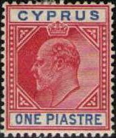 Stamp, King Edward VII, Cyprus,  , Heads of State, Kings