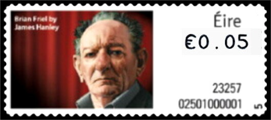 Brian Friel, Stamp Design by James Hanley