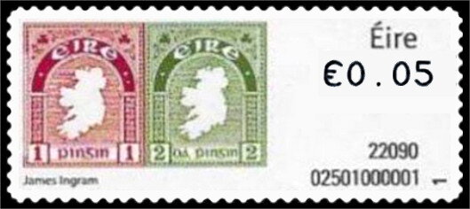 Design of 1922 Map of Ireland by James Ingram