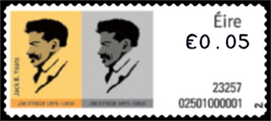 Edmund John Millington Synge; Stamp Design by Jack B. Yeats