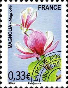Stamp, préoblitéré - Flore:Magnolia, France,  , Flowers