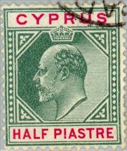 Stamp, King Edward VII, Cyprus,  , Heads of State, Kings