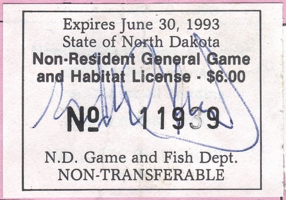 Non-Resident General Game and Habitat License