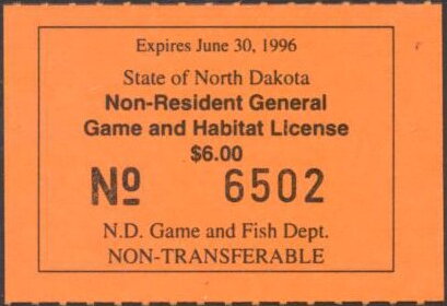 Non-Resident General Game and Habitat License