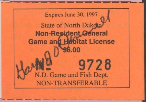 Non-Resident General Game and Habitat License