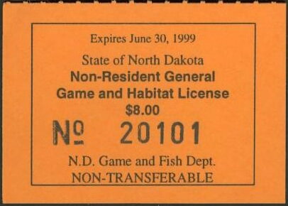 Non-Resident General Game and Habitat License