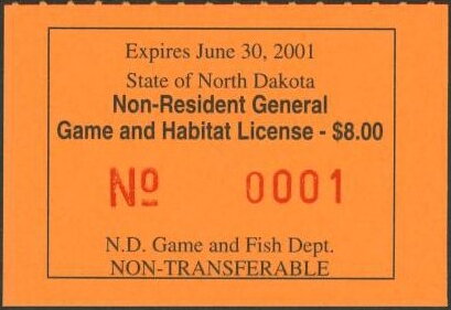 Non-Resident General Game and Habitat License