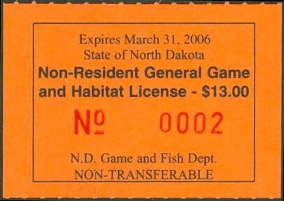 Non-Resident General Game and Habitat License