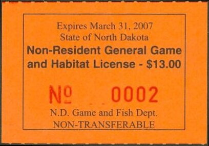 Non-Resident General Game and Habitat License