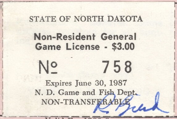 Non-Resident General Game License