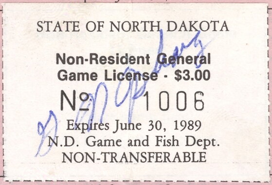 Non-Resident General Game License