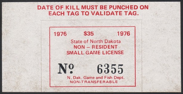 Non-Resident Small Game License