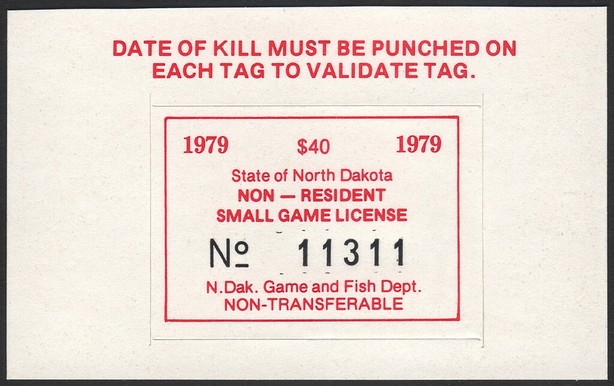 Non-Resident Small Game License