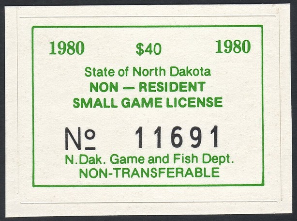 Non-Resident Small Game License
