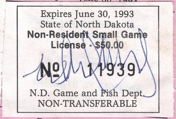 Non-Resident Small Game License