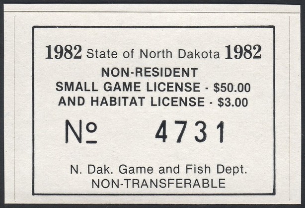 Non-Resident Small Game License and Habitat License