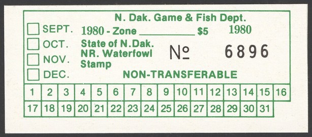 NR. Waterfowl Stamp