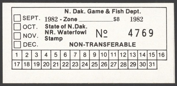 NR. Waterfowl Stamp