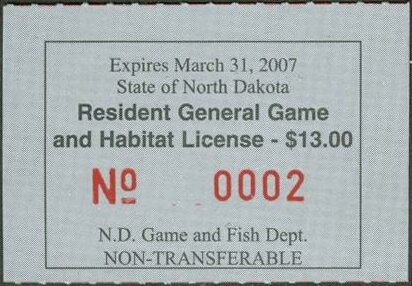 Resident General Game and Habitat License