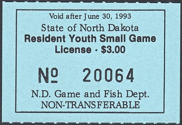 Resident Youth Small Game License