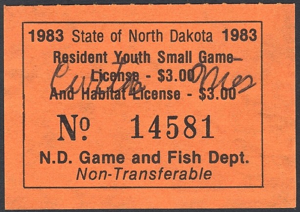 Resident Youth Small Game License and Habitat License