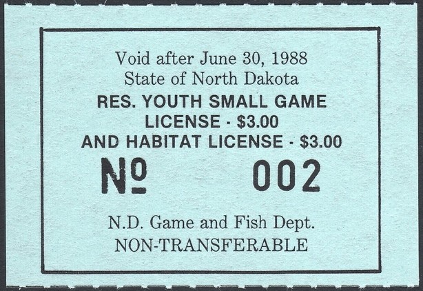 Resident Youth Small Game License and Habitat License