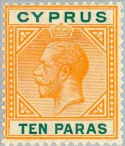 Stamp, King George V, Cyprus,  , Heads of State, Kings