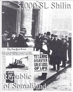 Stamp, Titanic, Somaliland,  , Disasters, Passenger-ships, Ships, Shipwrecks