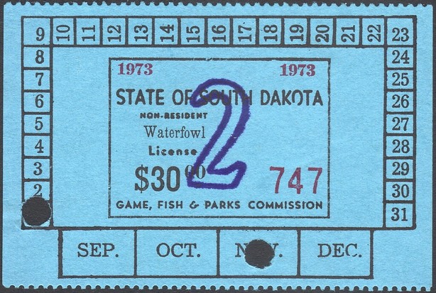 Non-resident Waterfowl License