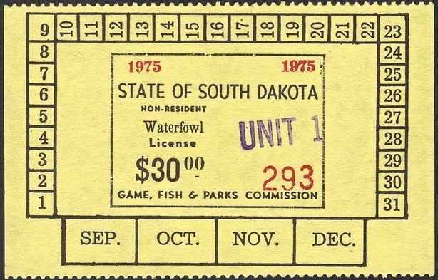 Non-resident Waterfowl License