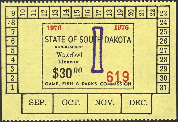 Non-resident Waterfowl License
