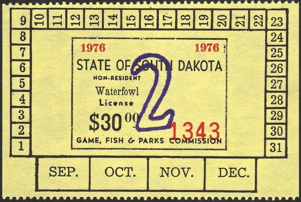 Non-resident Waterfowl License