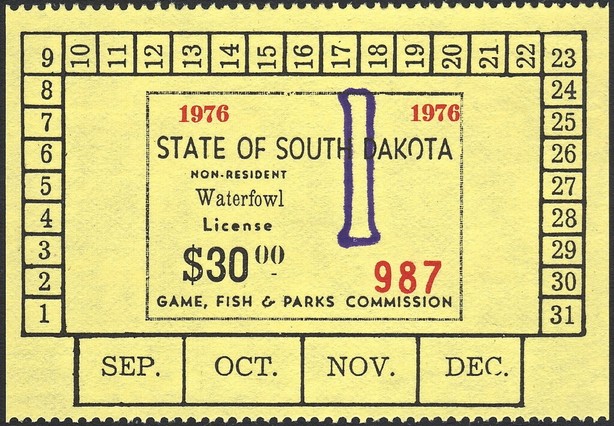 Non-resident Waterfowl License