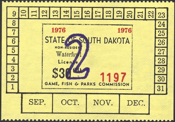 Non-resident Waterfowl License