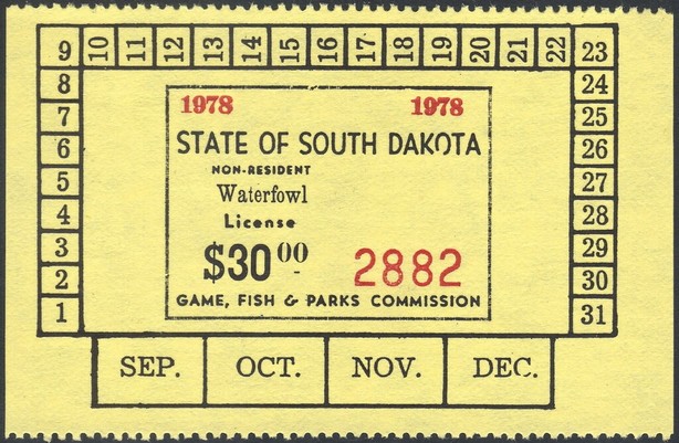 Non-resident Waterfowl License