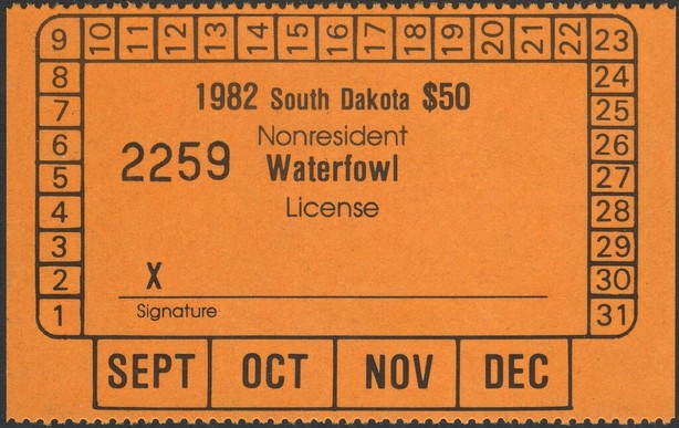 Nonresident Waterfowl License