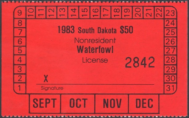 Nonresident Waterfowl License