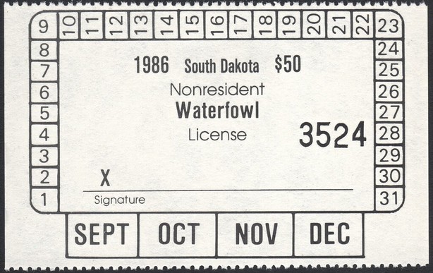 Nonresident Waterfowl License