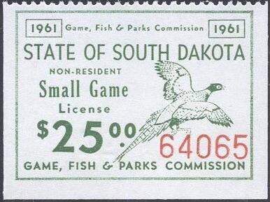 Stamp, Pheasant, South Dakota (SD),  , Animals (Fauna), Birds, Hunting, Pheasants