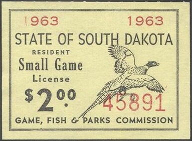 Stamp, Pheasant, South Dakota (SD),  , Animals (Fauna), Birds, Hunting, Pheasants