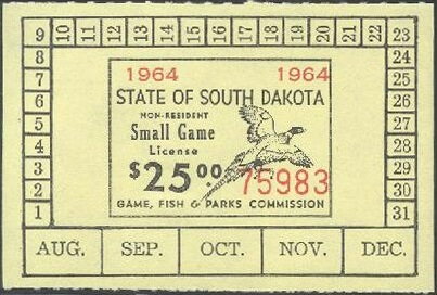 Stamp, Pheasant, South Dakota (SD),  , Animals (Fauna), Birds, Hunting, Pheasants