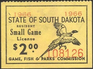 Stamp, Pheasant, South Dakota (SD),  , Animals (Fauna), Birds, Hunting, Pheasants